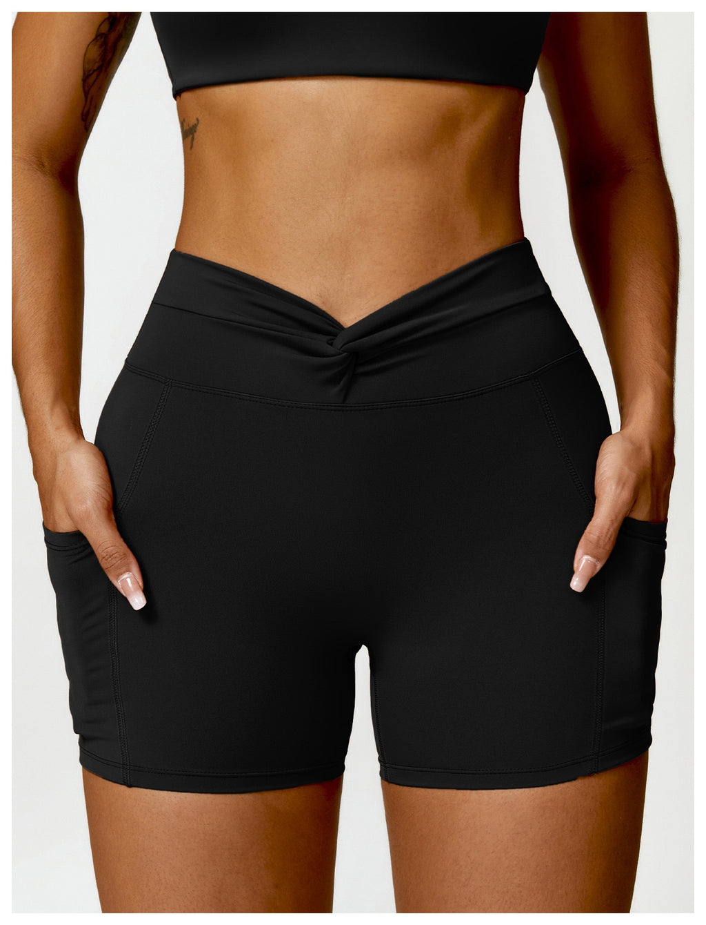 Twist-Waist Performance Shorts